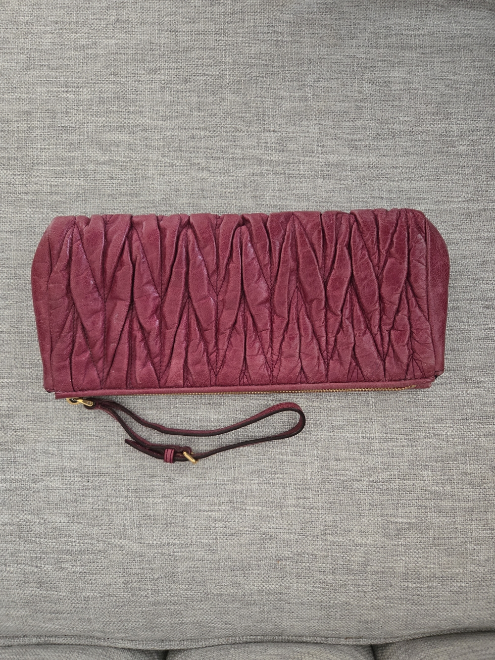 Miu miu clutch bag purse wallet miumiu vuitton chanel prada - Picture 3 of 12